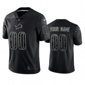 Tröjor Detroit Lions Custom Svart Reflective Limited - Män